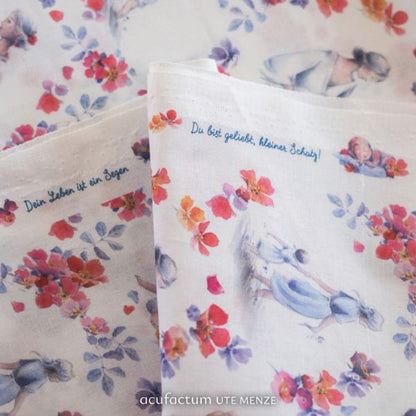 Baumwollstoff "Sei Willkommen"- acufactum