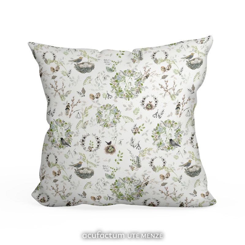 Baumwollstoff „Frühlingskränze“ – Kerstin Heß | acufactum