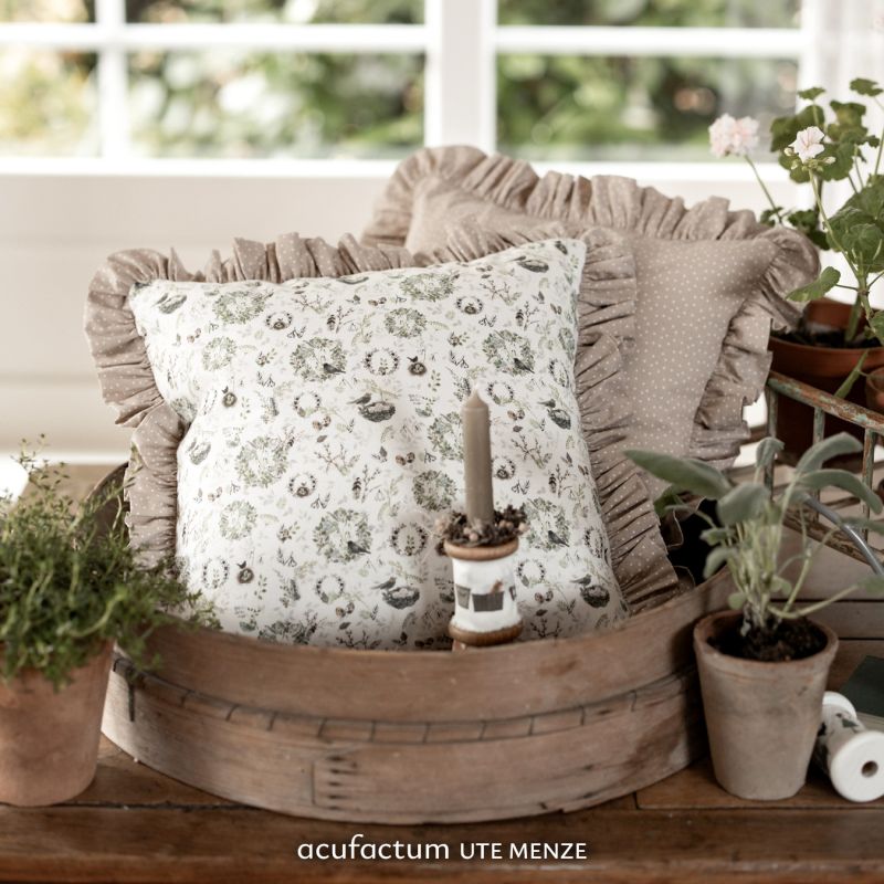 Baumwollstoff „Frühlingskränze“ – Kerstin Heß | acufactum