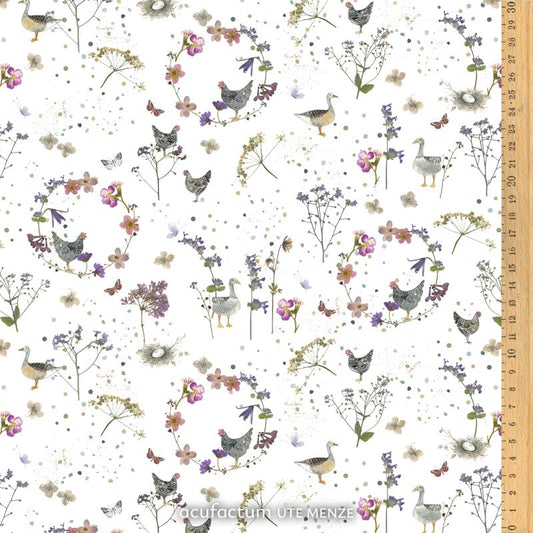 Baumwollstoff "Landhausromantik"- acufactum