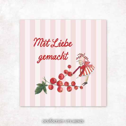 Patch Johannisbeerfräulein rosa – acufactum Applikation