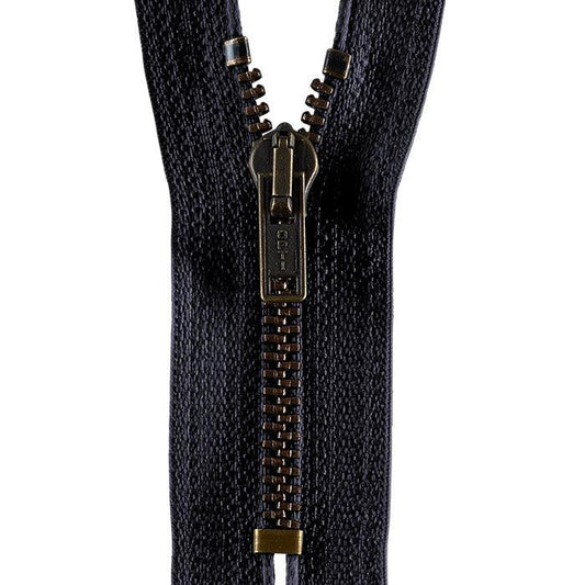 Hosenreißverschluss M40 Werra Antik Gold 16cm