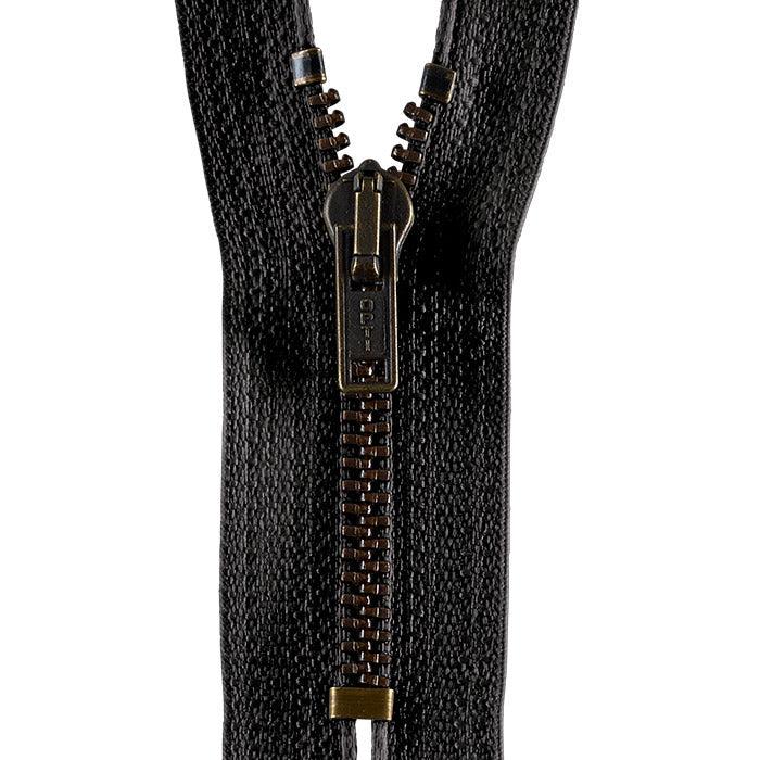 Hosenreißverschluß M40 Werra Antik gold 18cm