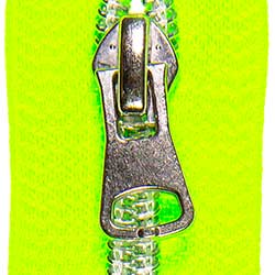 Endlosreißverschlusse 8mm Zähne incl aufgezogene Schieber-  silber