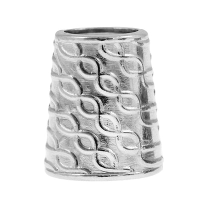 Kordelenden konisch silber 8mm