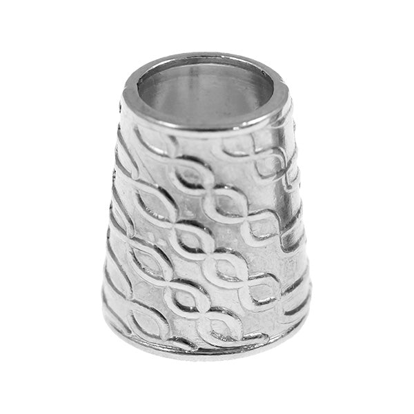 Kordelenden konisch silber 8mm