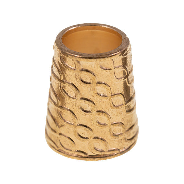 Kordelenden konisch hellgold 8mm