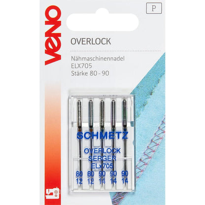 Maschinennadeln ELX705 St.80 Overlock Stärke 80 - 90