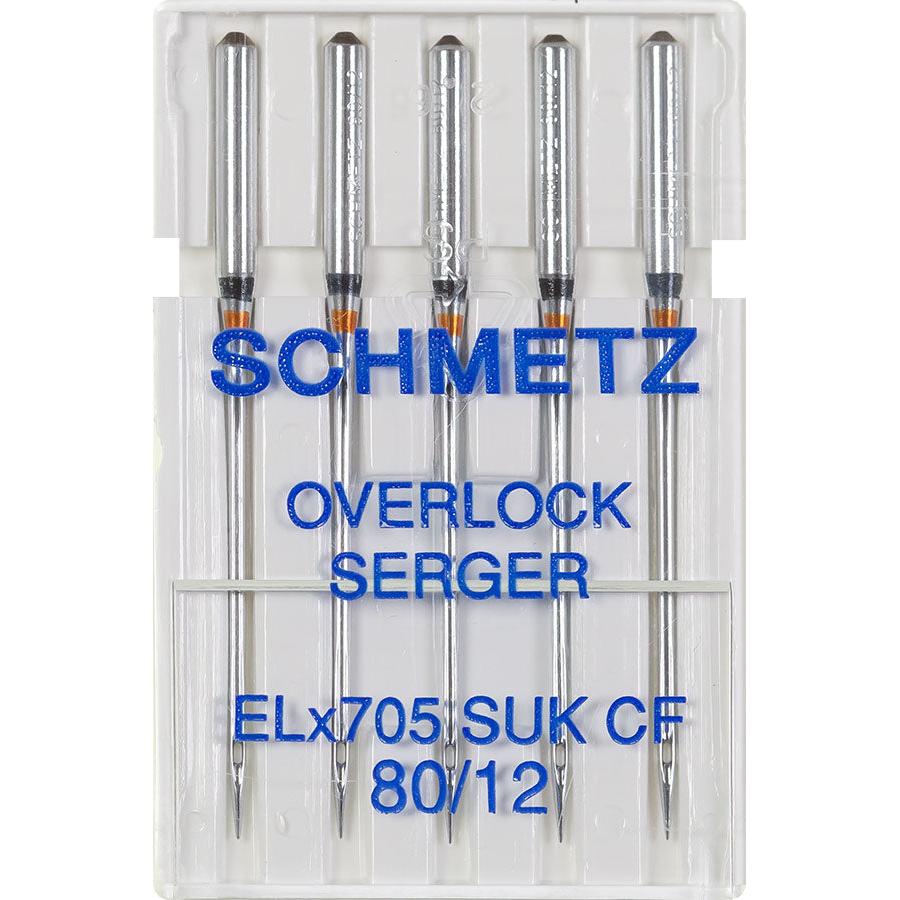 Nähmaschinennadeln Overlock ELX705 Jersey Chrom 80