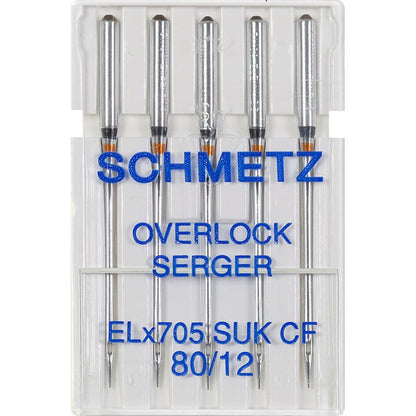 Nähmaschinennadeln Overlock ELX705 Jersey Chrom 80