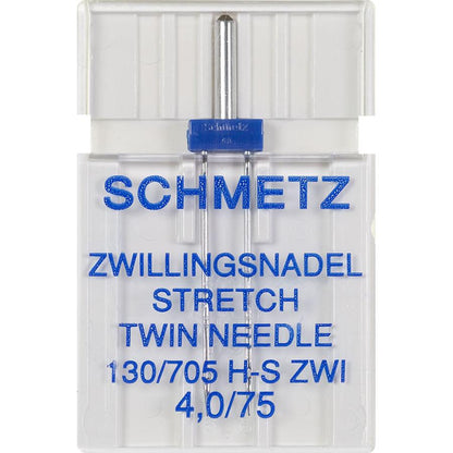 Zwillings Nähmaschinennadeln 130/705 Stretch 75/4.0mm