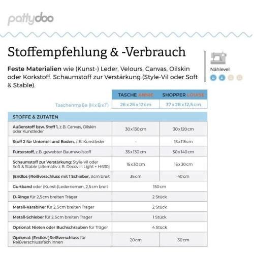 Handtasche Annie & Shopper Louise- Pattydoo