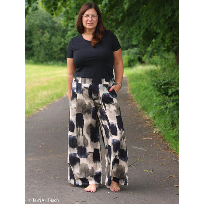 Baumwoll-Leinen „Adria – Aquarell“ – Swafing