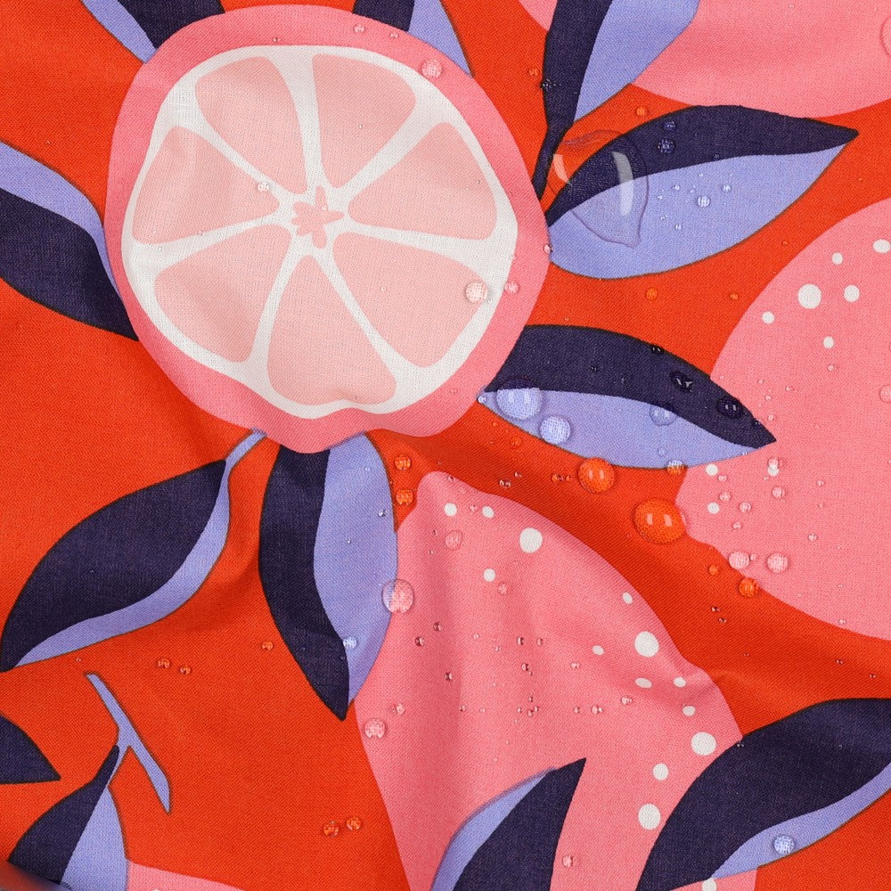 Coated Cotton „Lemon & Blood Orange“ – spritzig, praktisch & sonnig schön