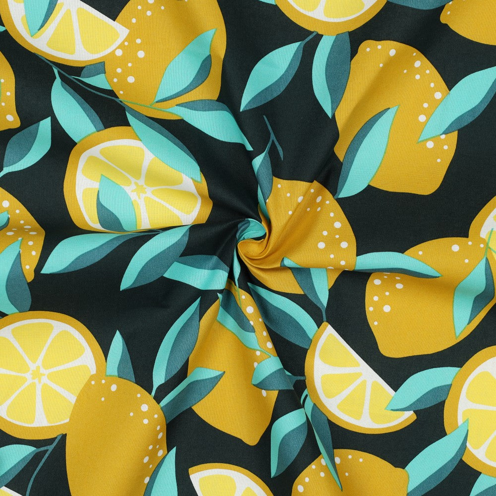 Coated Cotton „Lemon & Blood Orange“ – spritzig, praktisch & sonnig schön