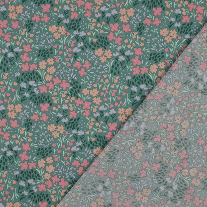 COATED COTTON FLOWERS - Green