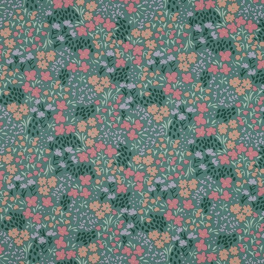 COATED COTTON FLOWERS - Green