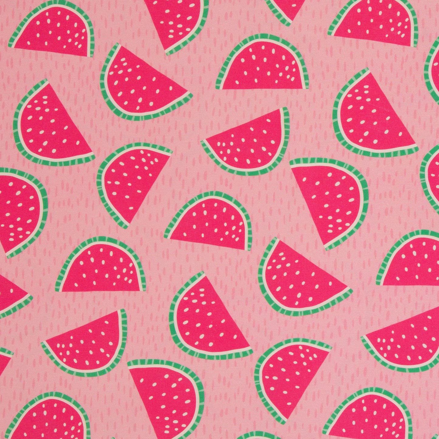 Canvas aus 100 % Baumwolle mit pinken Wassermelonen auf rosa Hintergrund – robuster Dekostoff von Swafing für Taschen und Wohnaccessoires.