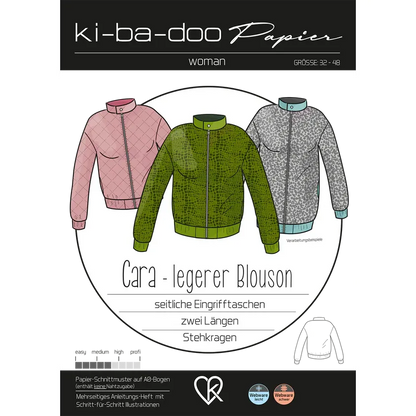 Papierschnitt Blouson Cara | Größe 32-48