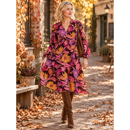 Ecovero Viscose Herbstblüte