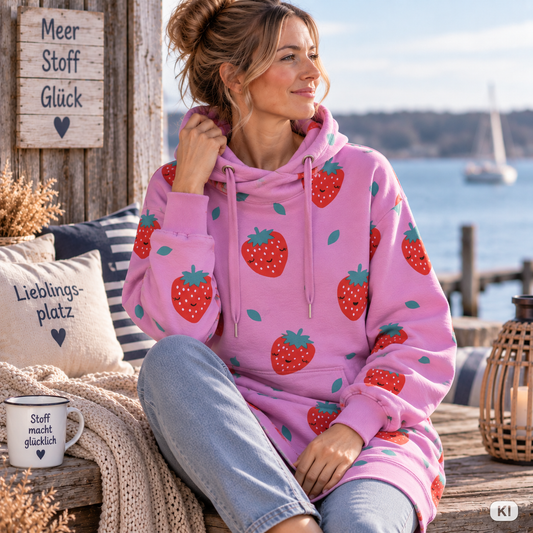 SOFT SWEAT ERDBEEREN - ROSA