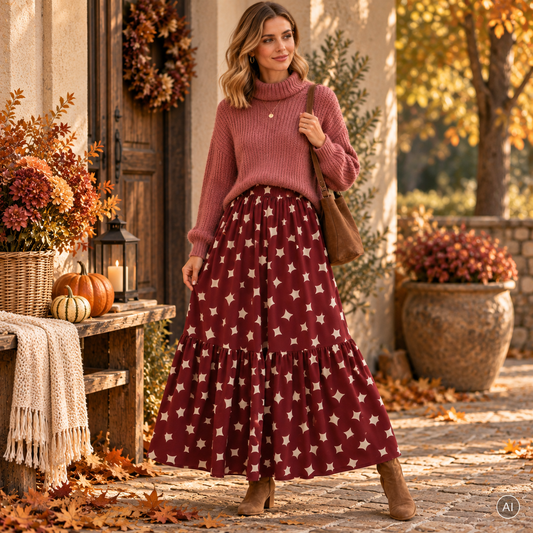 Viskose Stoff DOTTY Pinot – ECOVERO™ by meetMILK