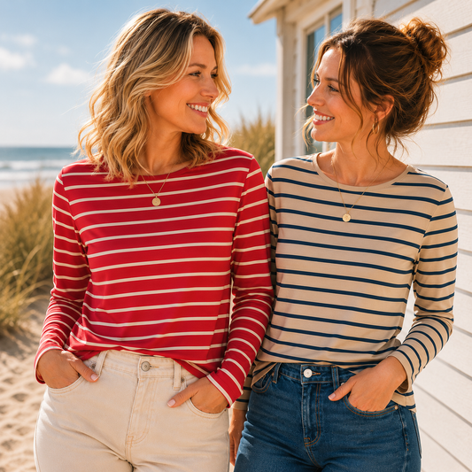 Jersey mit Streifen – klassischer Baumwolljersey für zeitlose Lieblingsstücke