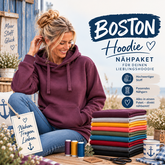Nähpaket Boston  Bundle für Damen- der perfekter Alltagsbegleiter für Sie