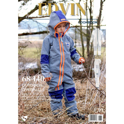 Softshelloverall für Kinder - Schnittmuster - Edvin - Papierschnittmuster