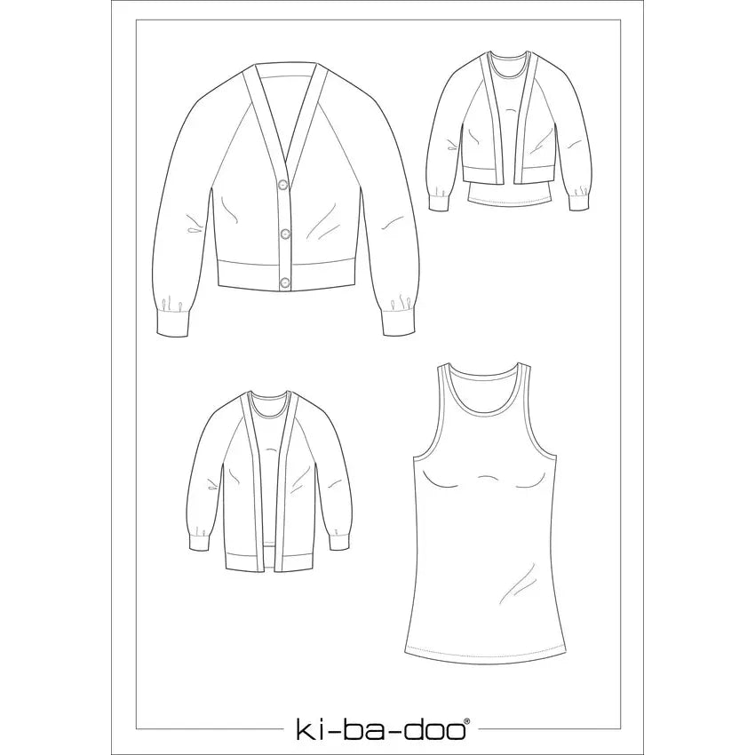 Papierschnitt Top & Cardigan Fee/Lene | Größe 32-54