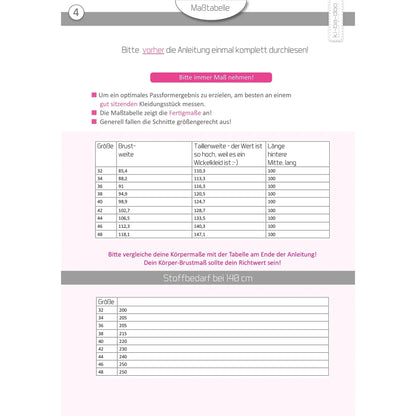 Papierschnitt Wickelkleid Fenja | Größe 32 -48