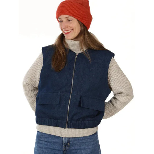 FRAU BORA Weste | Papierschnitt