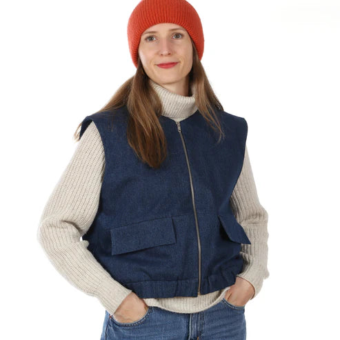 FRAU BORA Weste | Papierschnitt