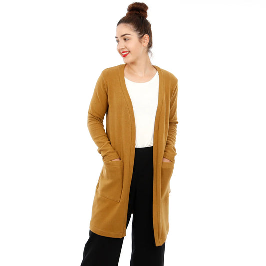 FRAU JACKY • Cardigan mit aufgesetzten Taschen  / Papierschnitt