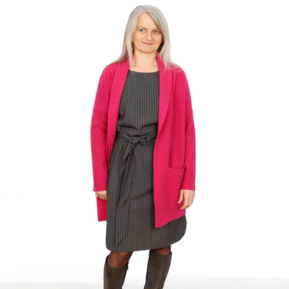 FRAU KATI • Sweatjacke mit Schalkragen  / Papierschnitt