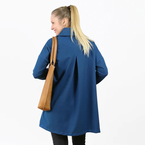 FRAU KATI • Sweatjacke mit Schalkragen  / Papierschnitt
