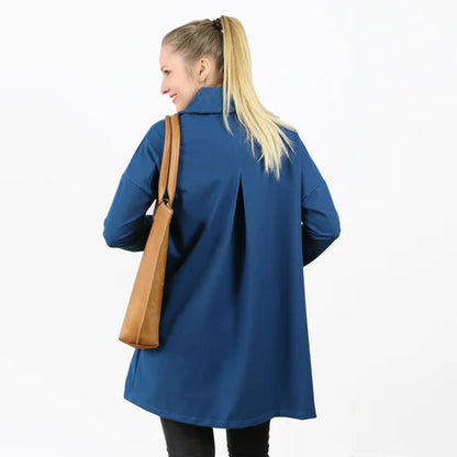 FRAU KATI • Sweatjacke mit Schalkragen  / Papierschnitt
