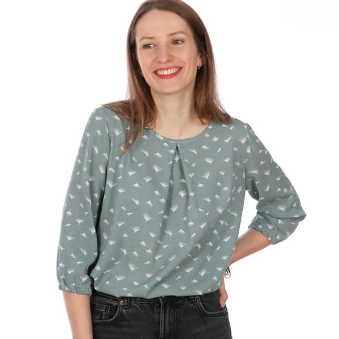 FRAU SUKI • Bluse Kellerfalte / Papierschnitt