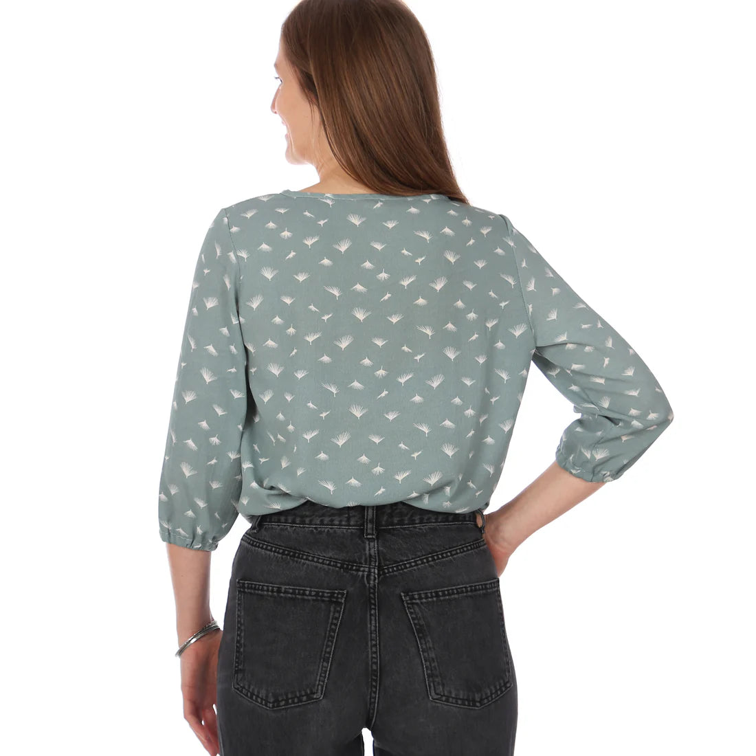 FRAU SUKI • Bluse Kellerfalte / Papierschnitt