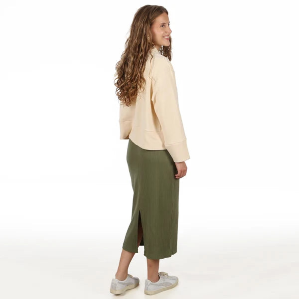 Cardigan FRAU TILDA, Papierschnitt für Damen in XS bis XXL, mit angeschnittenem Kragen, breiten Bündchen und offener Form ohne Verschluss.