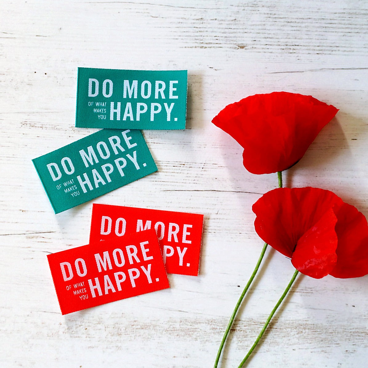 Weblabel „Do more of what makes you happy“- Prülla mehr Etikette