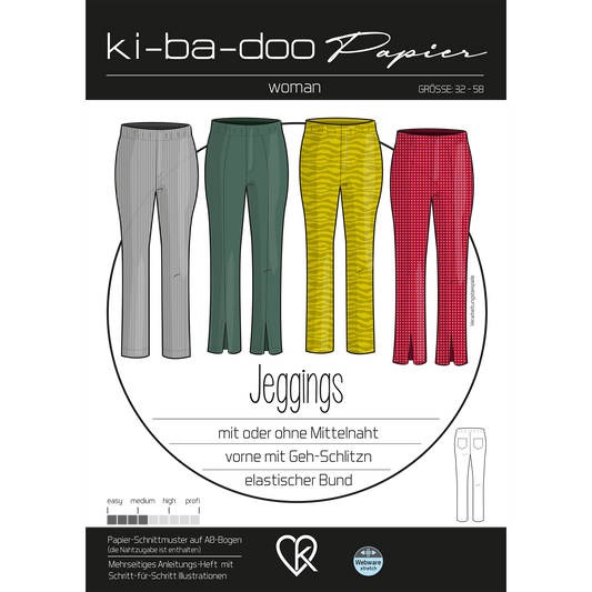 Papierschnitt Jeggings | Größe 32-58