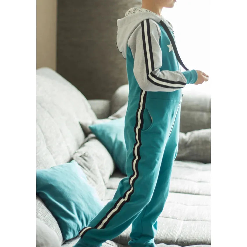 Papierschnitt Raglan Jumpsuit Kinder | Größe 86-164