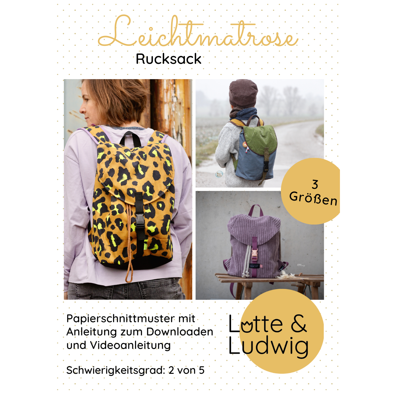 Ansicht des Covers vom Papierschnittmuster Leichtmatrose von Lotte&Ludwig