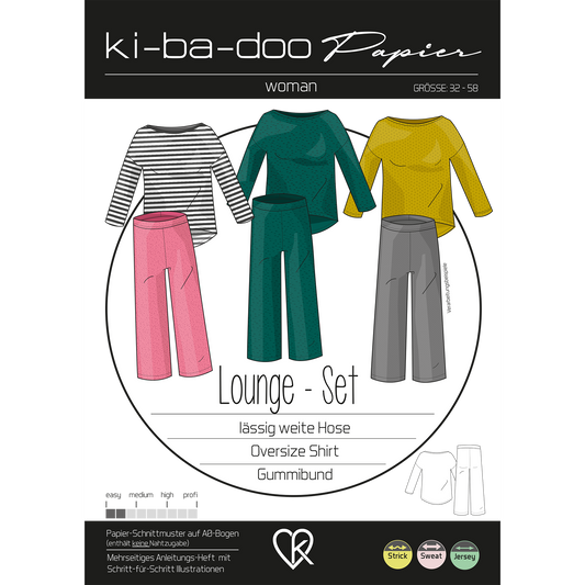 Papierschnitt Lounge-Set | Größe 32-58