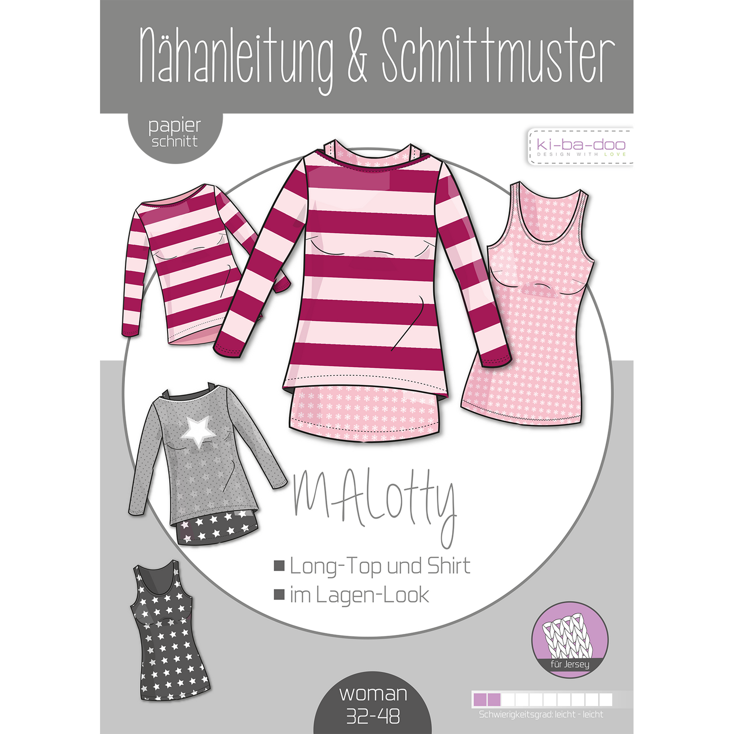 Papierschnitt Malotty Damen  | Größe 32- 58