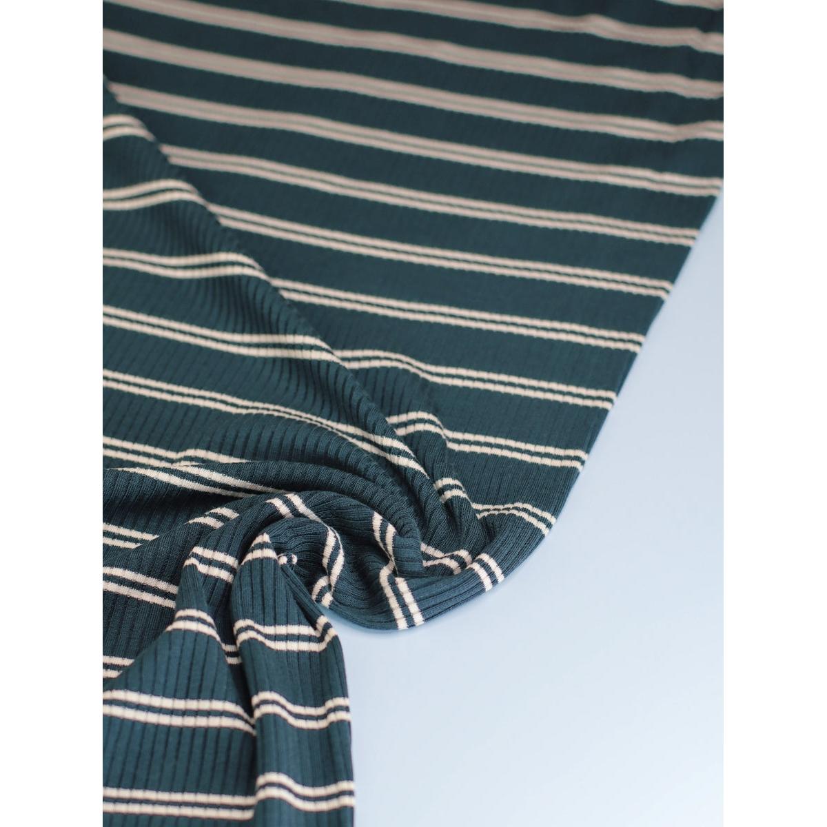 Tencel Modal Jersey "DERBY STRIPE" - meet MIlk