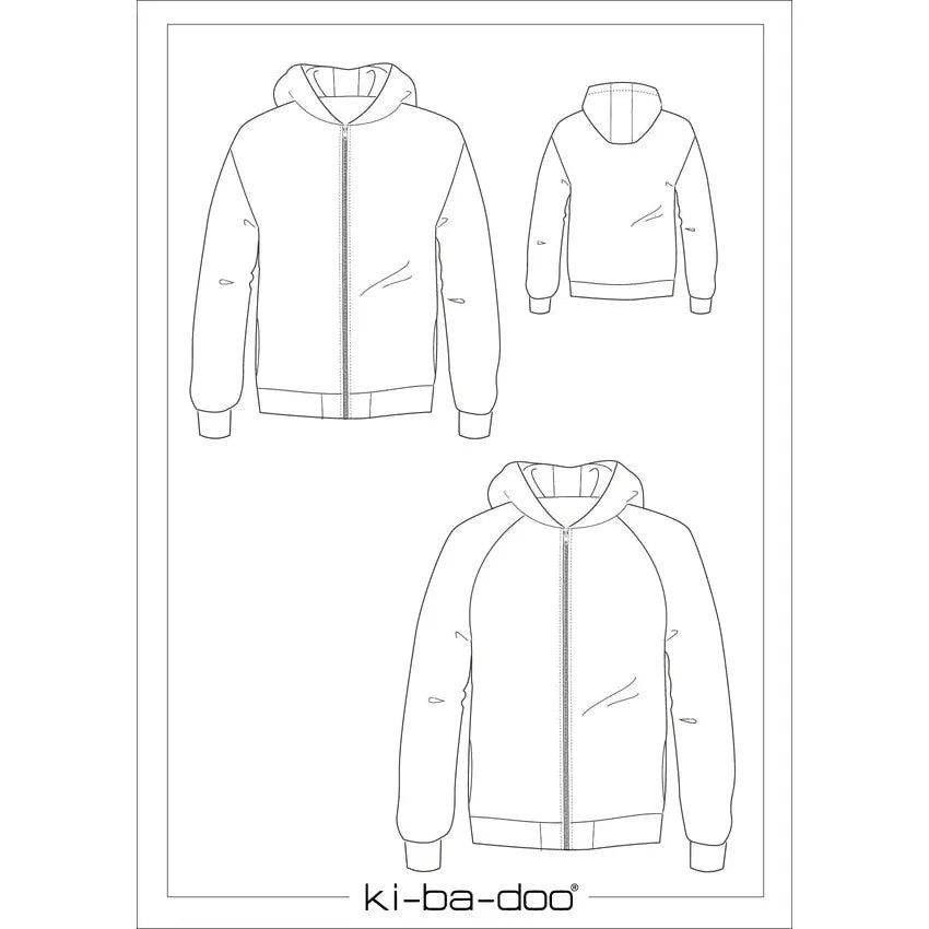 Papierschnitt Mix&Match Sweatjacke Herren | Größe XS-XXXXL