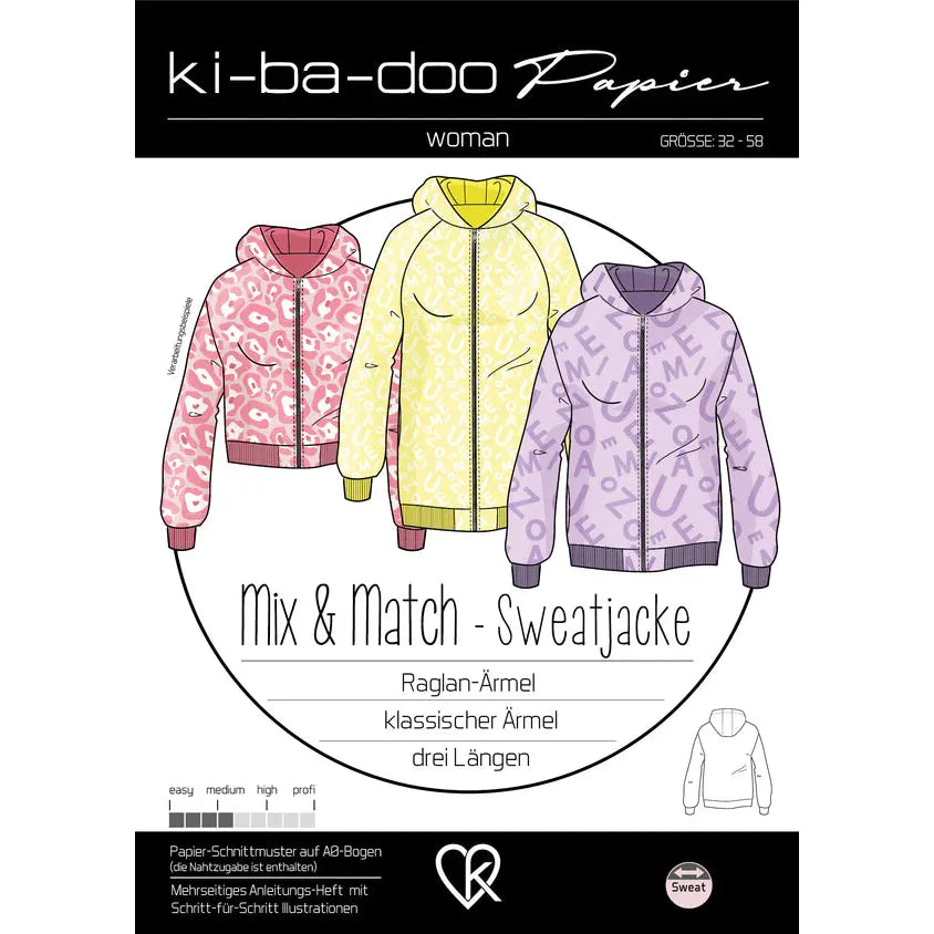 Mix&Match Sweatjacke- Ki-Ba-Doo