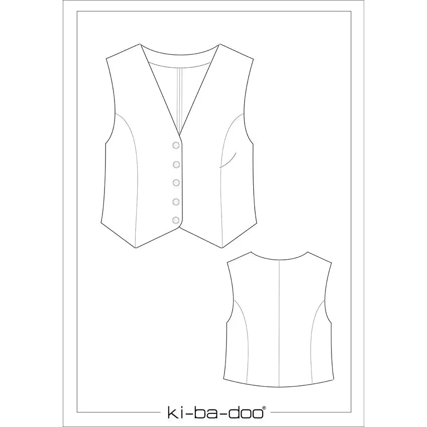 Papierschnitt Weste Noelle | Größe 32-52